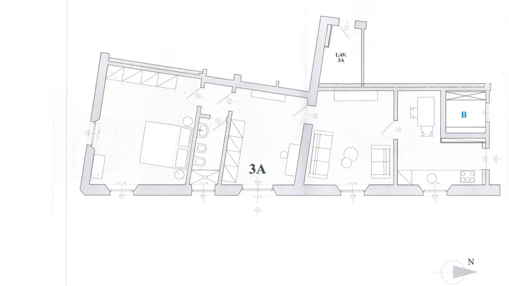 Plan - Appartement 4 pièces à IT