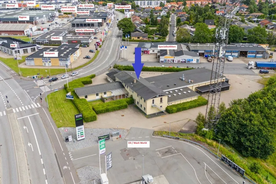 Vista aerea - Commercial Property with Prominent Location in Silkeborg