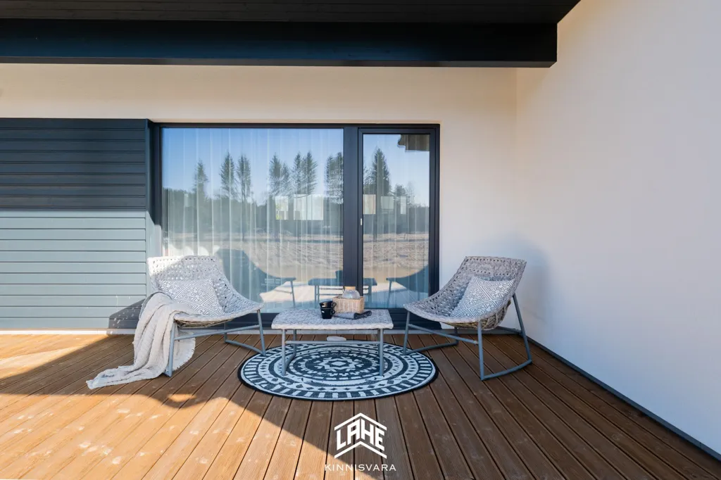 Terrace - Contemporary Brick House with Garden in Pärnu
