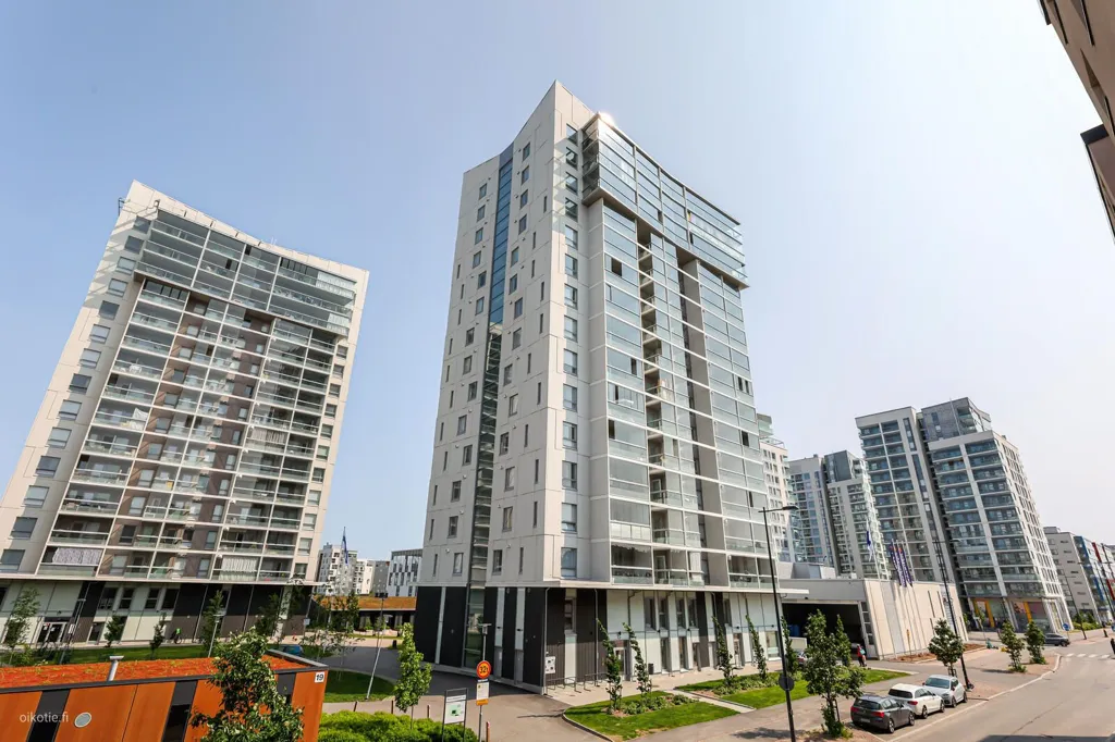Exterior - Modern Apartment with Balcony in Espoo