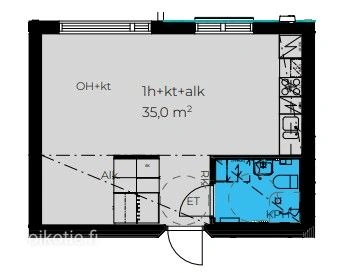 Plan - Appartement 1 pièces à FI