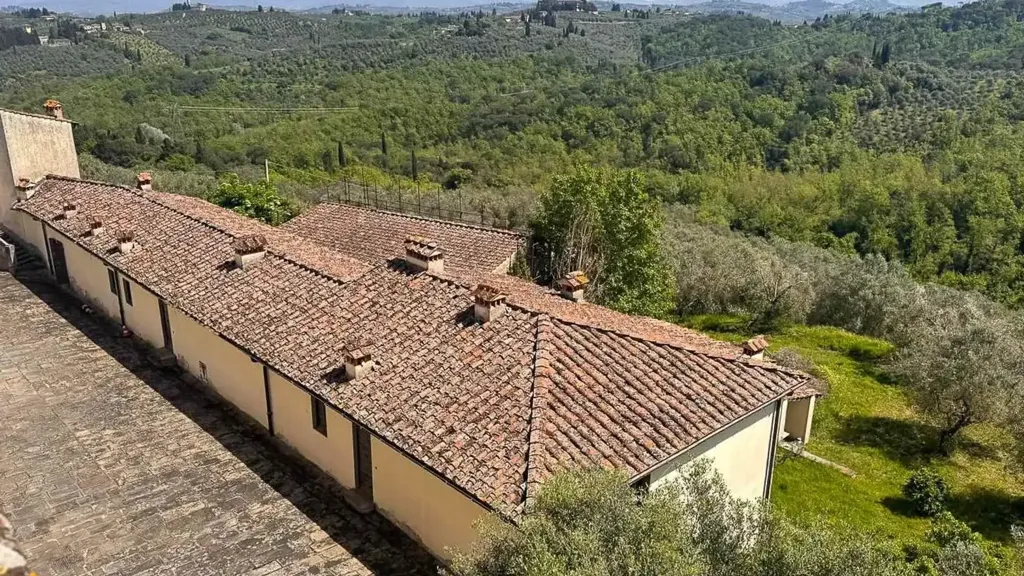 Vue aérienne - Panoramic Bilocale with Garden View in Scandicci