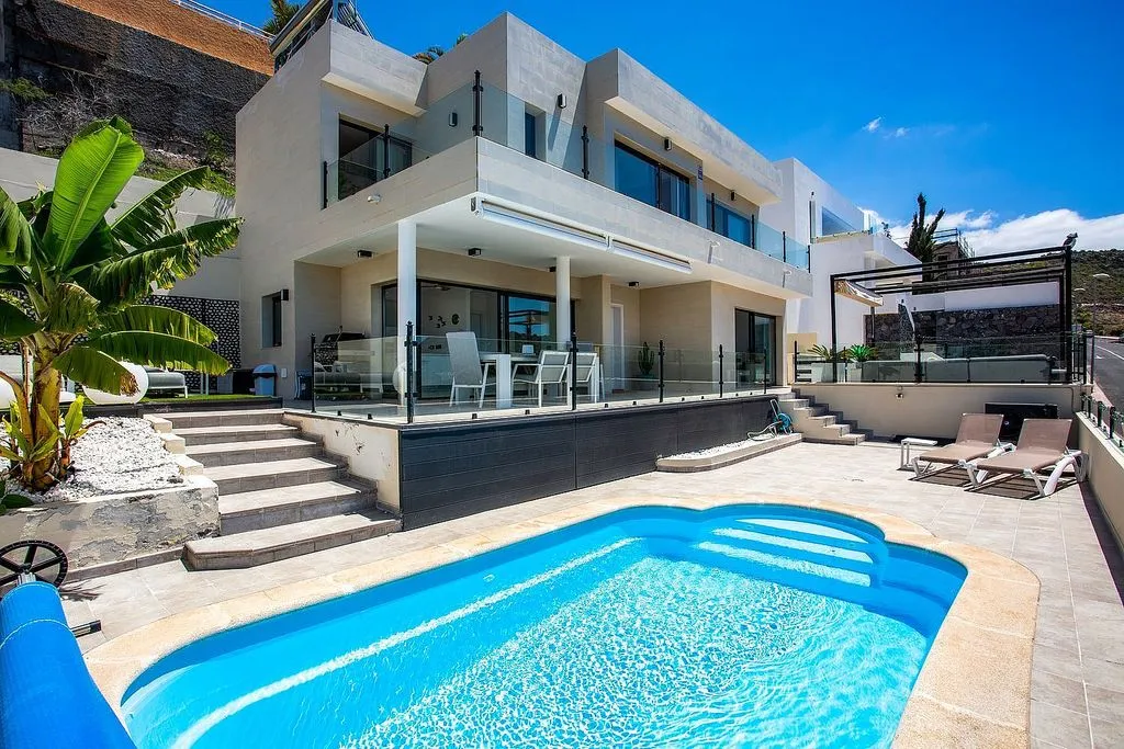 Piscine - Detached Villa with Pool and Ocean Views, Costa Adeje