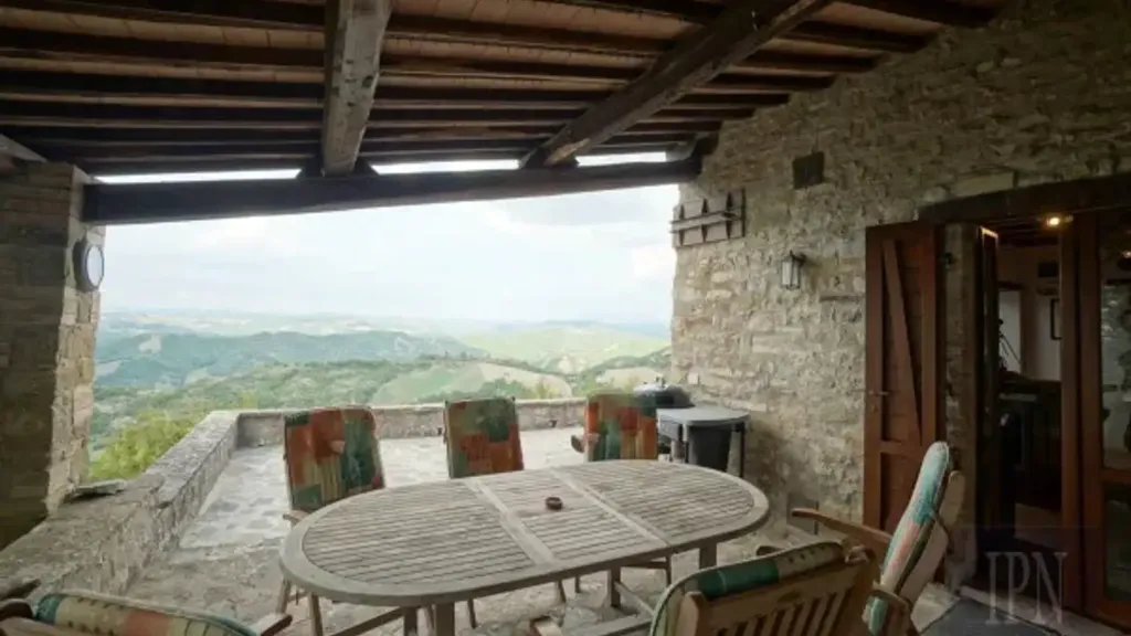 Terrasse - Country House with Pool in Pietralunga, Umbria