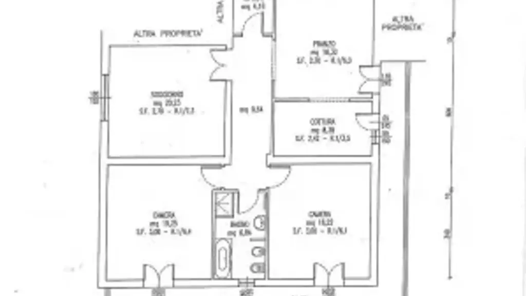Plaan - Rear Balcony Flat in Cerreto Guidi