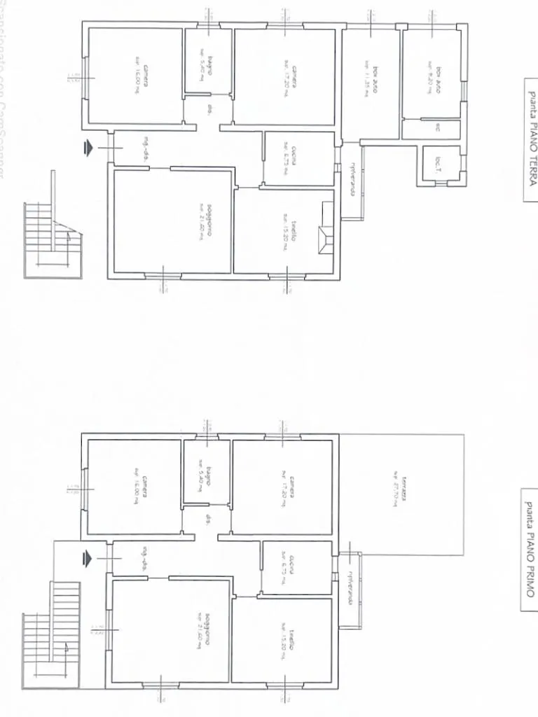 Plan - Duplex Villa with Garden in Madonna dell'Acqua
