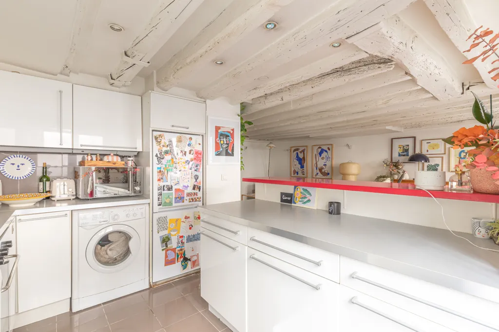 Köök - Apartment with Ascender in Paris 3e
