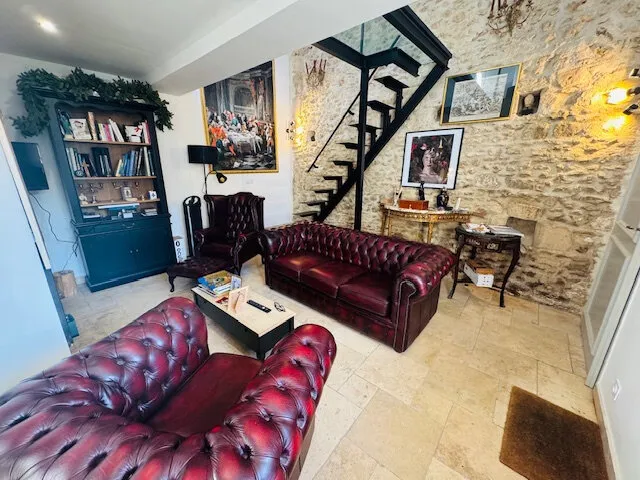 Living Room - Rustic Stone Barn in Quiet Village