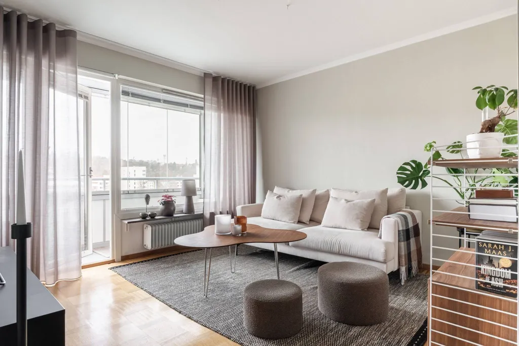 Séjour - Bright Studio Flat with Balcony near University