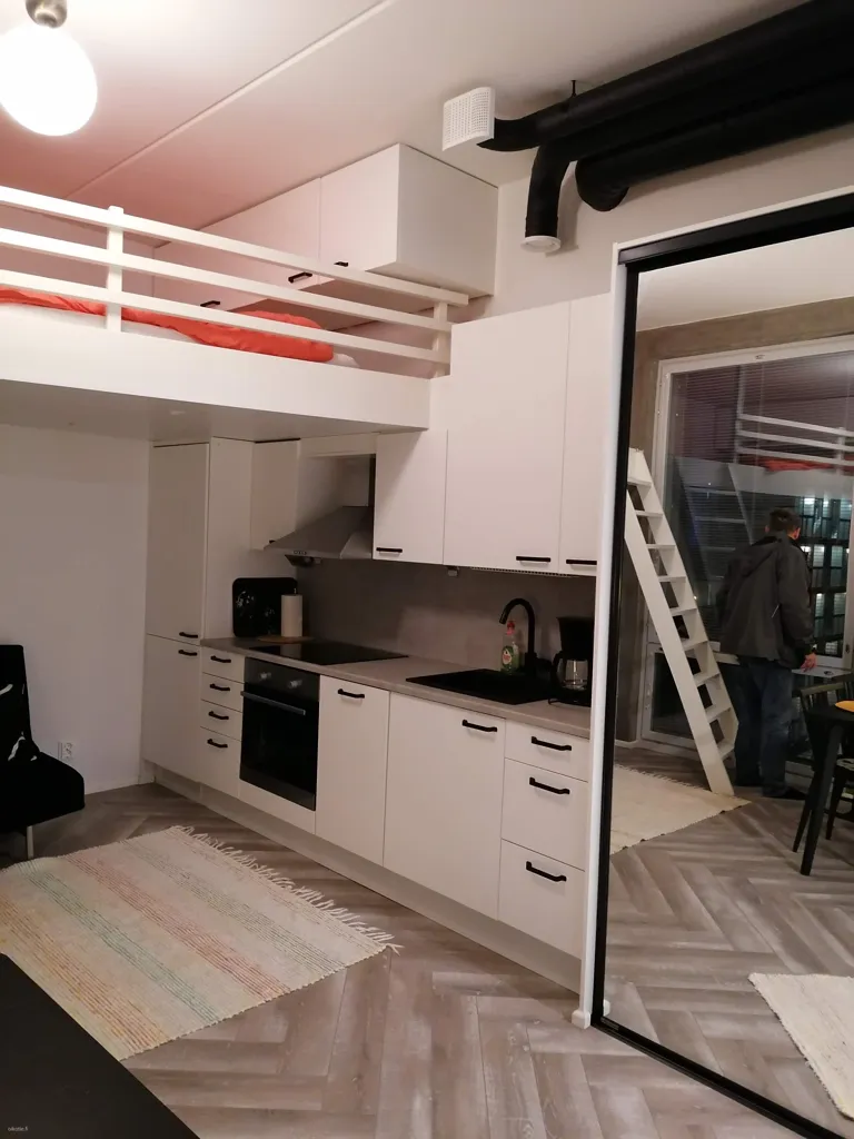 Köök - Modern Loft with Balcony in Kivistö, Vantaa