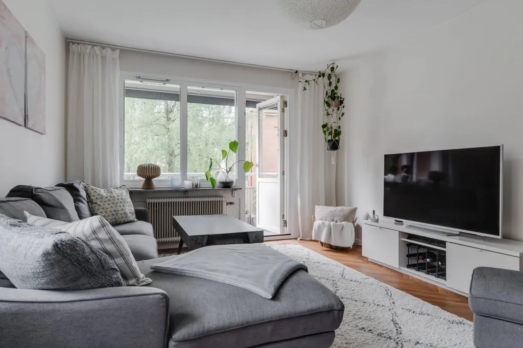 Séjour - Apartment with Balcony in Tullen, Borås
