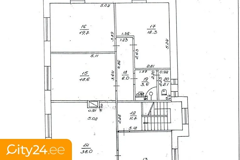 Plan - Office Building with Garden in Teika