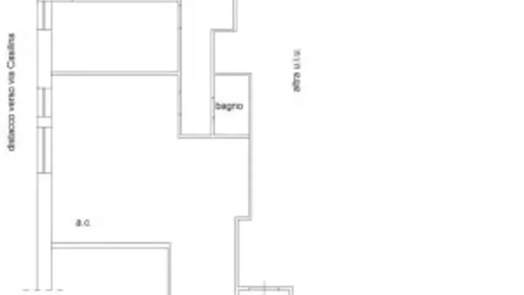 Plan - Modernised Apartment with Balcony in Rome