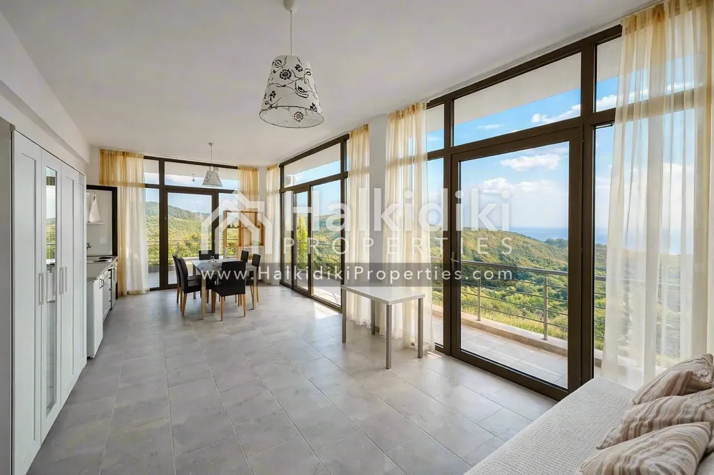 Séjour - Detached House with Sea View in Kassandra