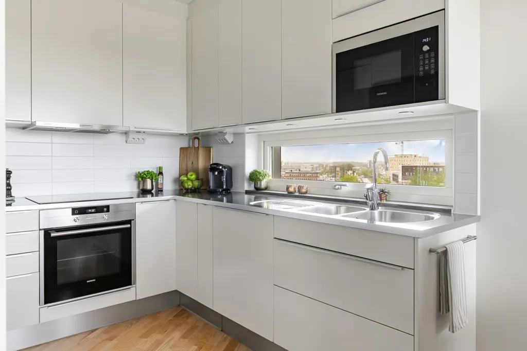 Cucina - Etagé Flat with Balcony & Rooftop in Kalmar