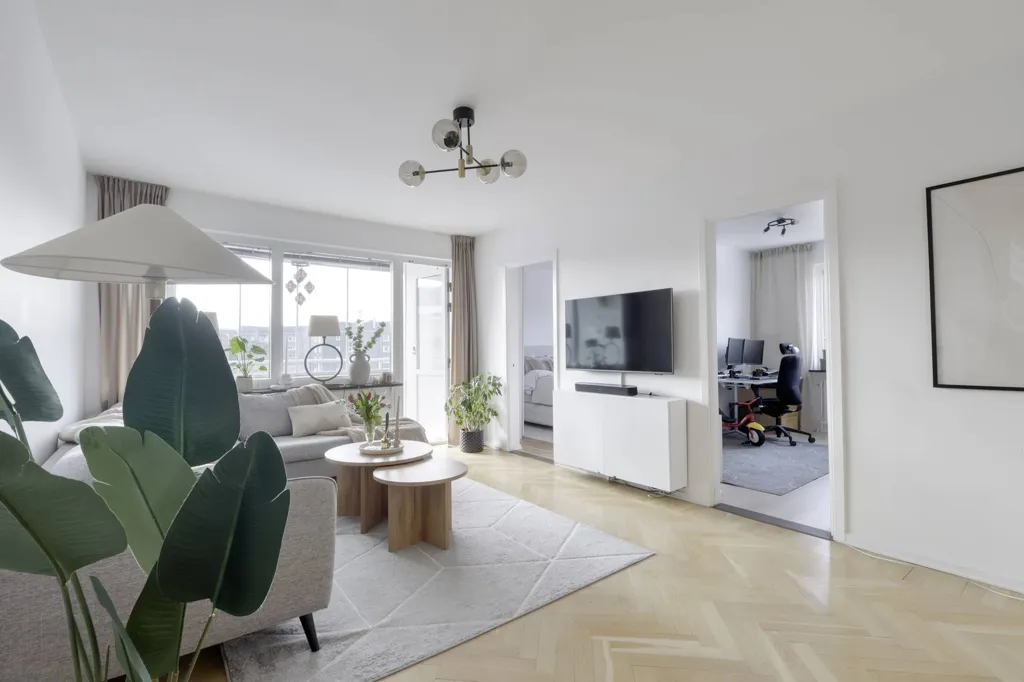 Living Room - Apartment with Balcony in Kortedala, Göteborg