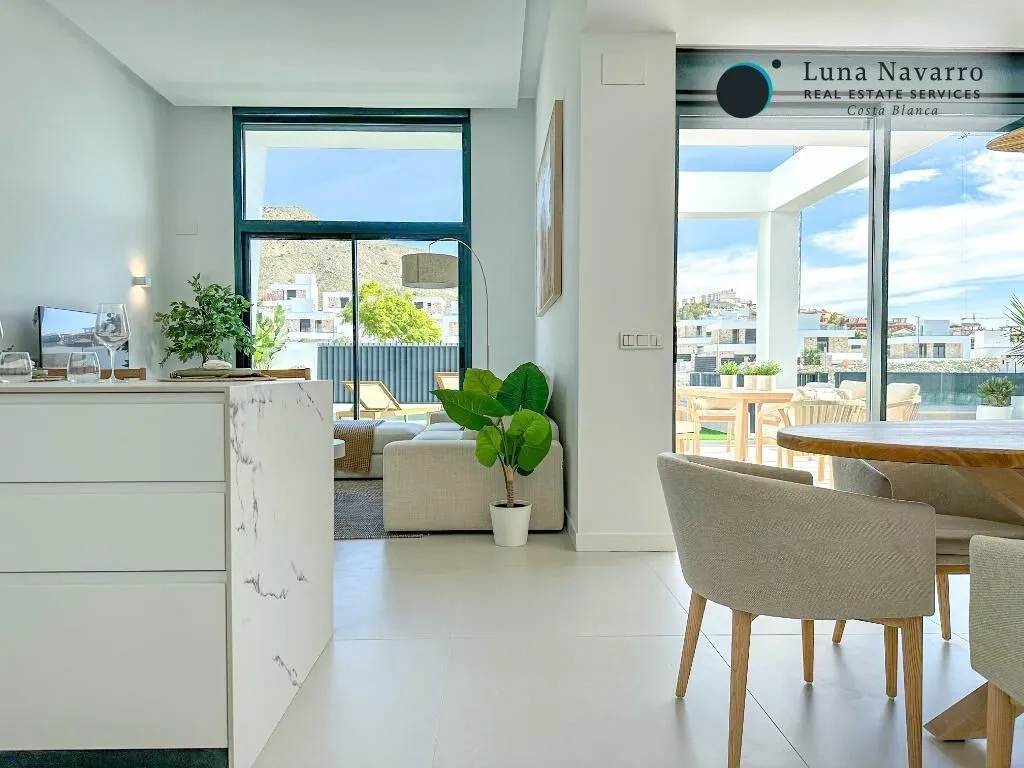 Dining Room - Modern Villa with Sea View in Finestrat