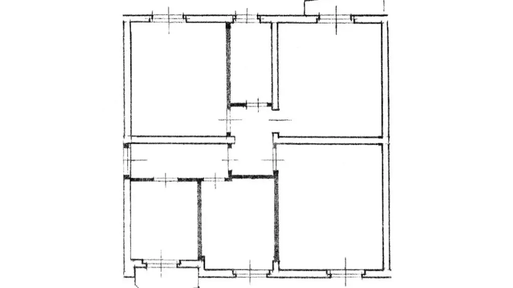 Floor Plan - Apartment with Balconies in Cosenza