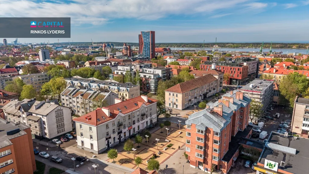 Vue aérienne - 2-Bedroom Apartment with Balcony in Klaipėda Centre