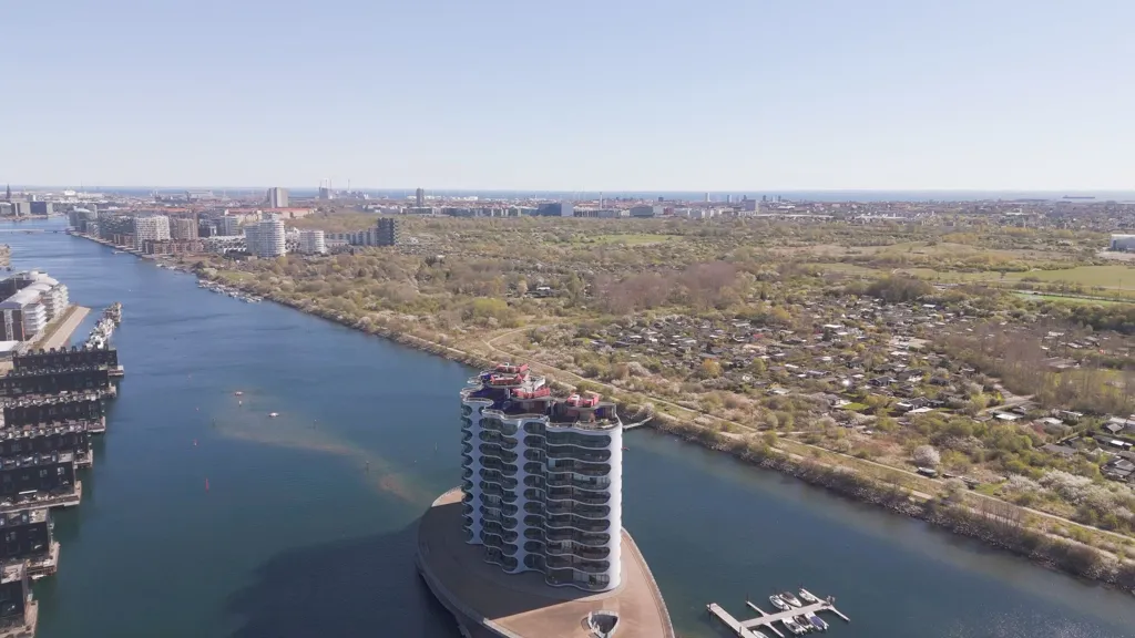 Õhuvaade - Exclusive Harbour View Penthouse in Sluseholm