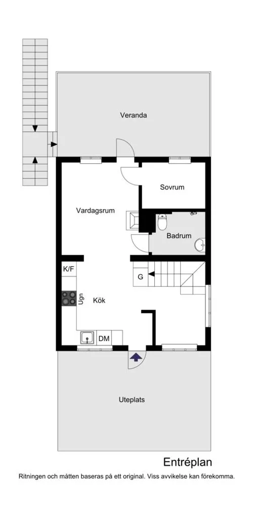 Plan - Charming House with Balcony in Huddinge