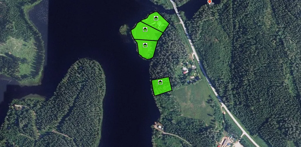 Vista aerea - Rantatontti with Private Lakefront in Kaavi