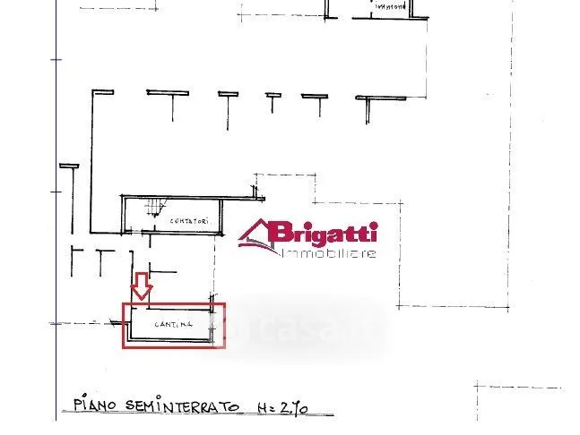 Planimetria - Trilocale with Terrace in Seriate