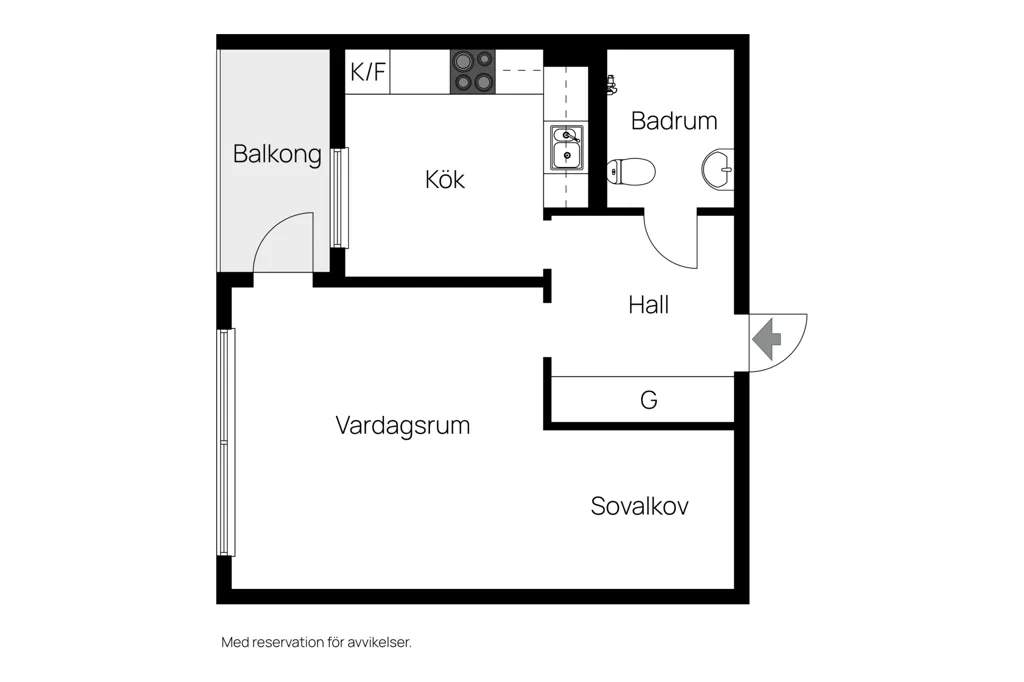 Plaan - Modern Apartment with Skyline Balcony in Nyby
