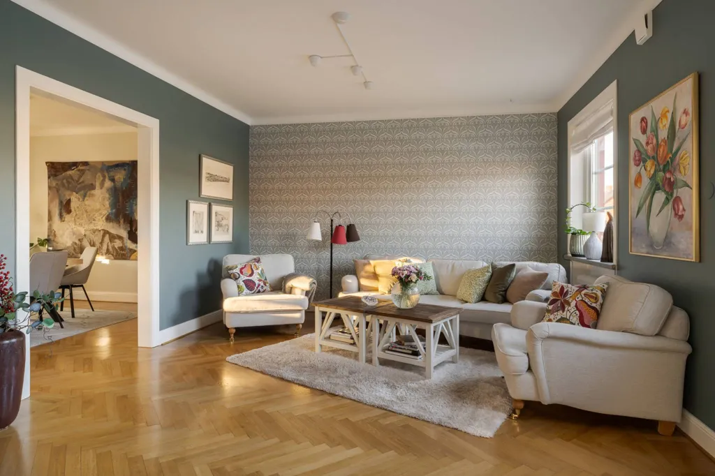 Séjour - Classic 1928 Villa with Garden in Tomelilla