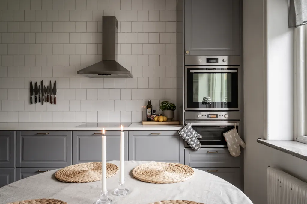 Köök - City-Adjacent Flat with Garden in Döbelnsgatan