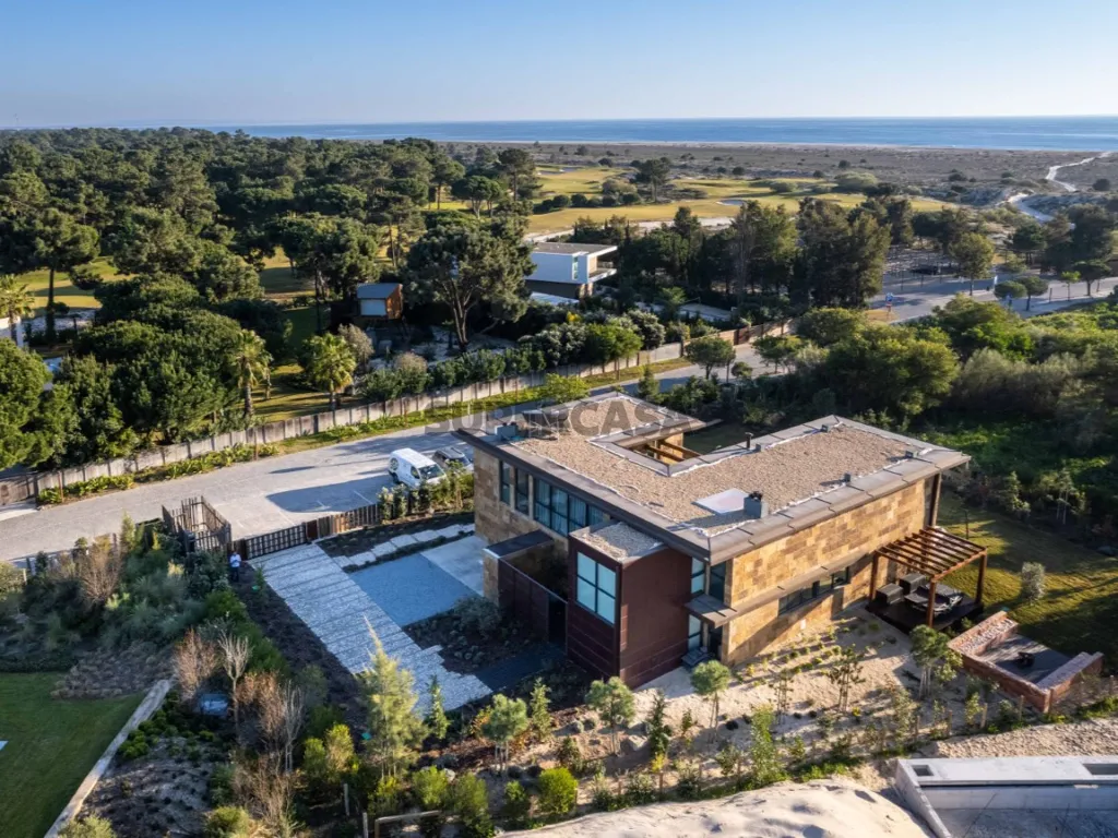 Aerial - Modern Villa with Sea View in Troia Resort