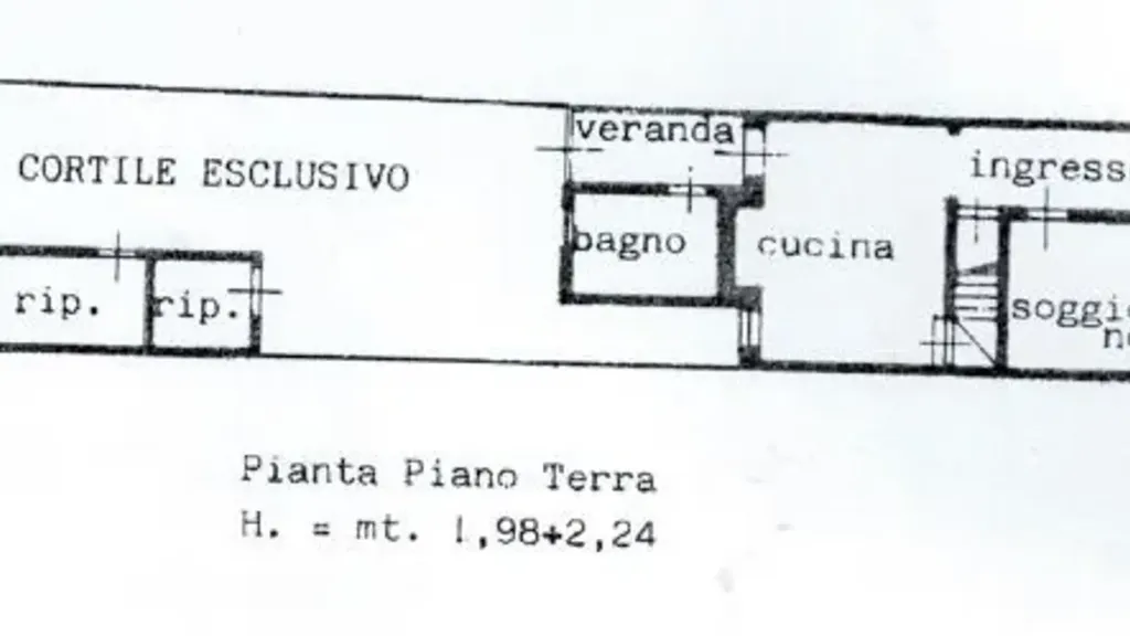 Plan - Terraced House with Garden View in Noale