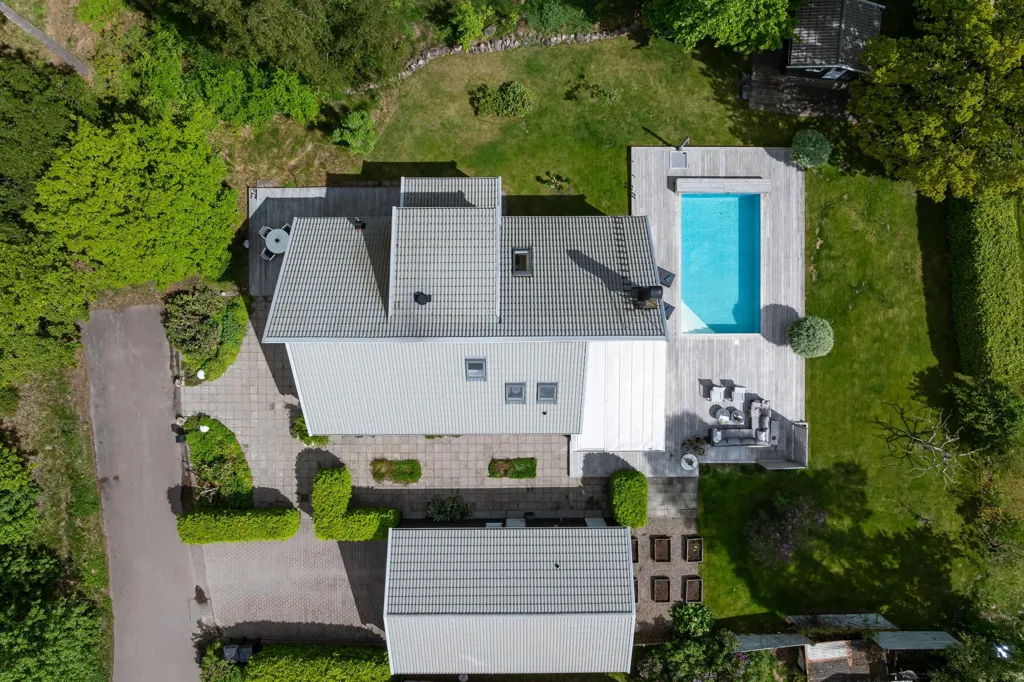 Õhuvaade - Luxury Villa with Pool in Ekängen