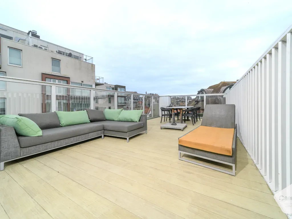 Terrace - Apartment with Sea View in De Panne