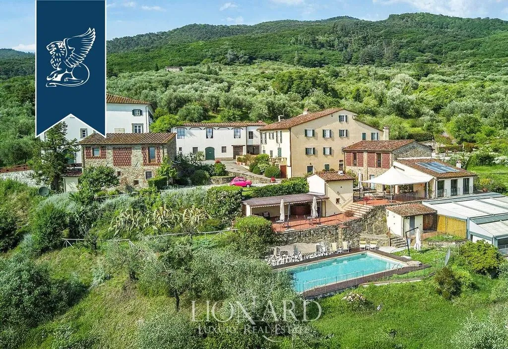 Vue aérienne - Historical Villa with Pool in Capannori, Tuscany