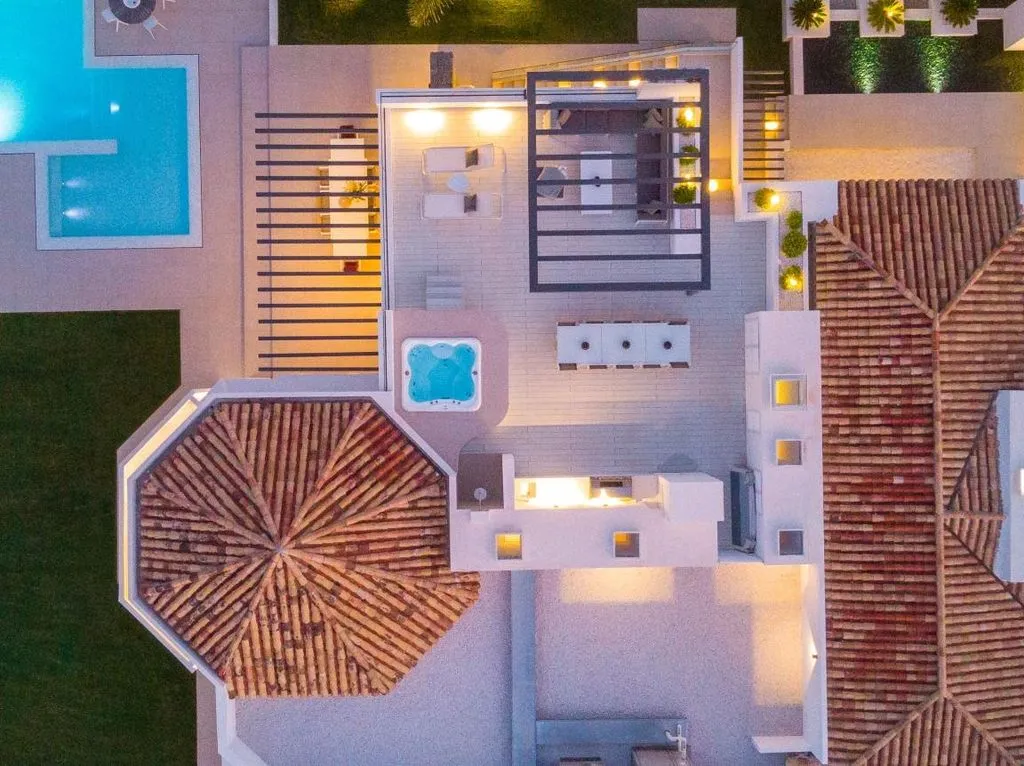 Aerial - Luxury Villa with Pool in Marbella
