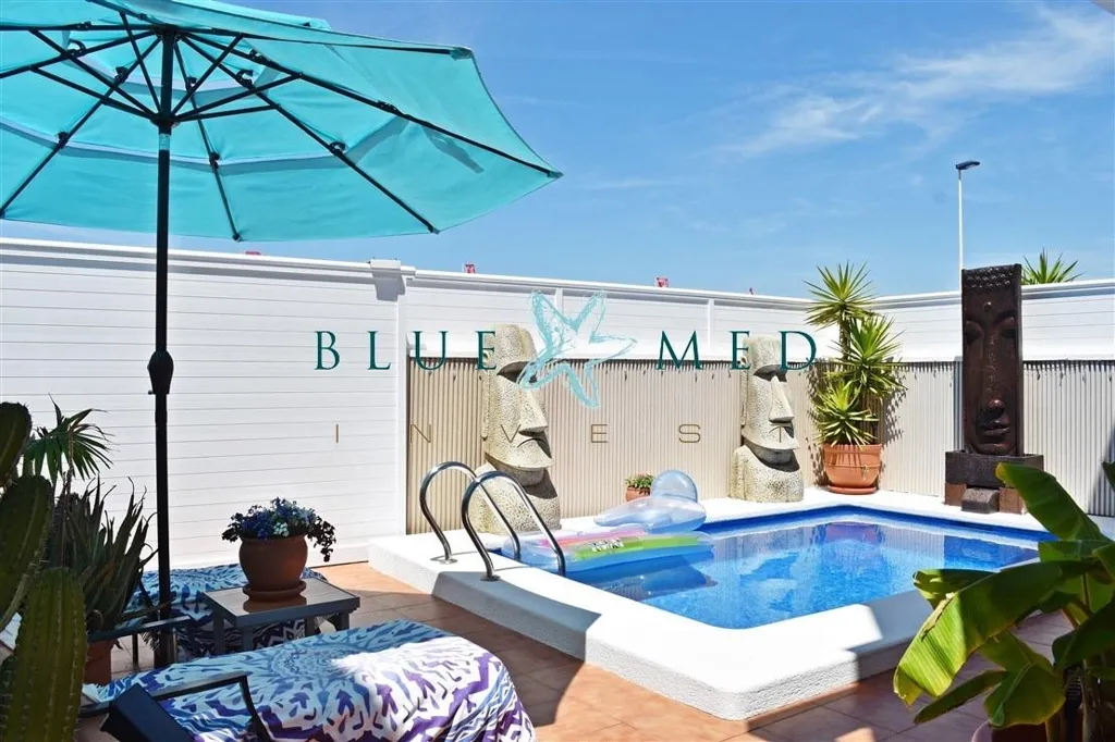 Piscine - Detached Villa with Sea View in Mazarrón