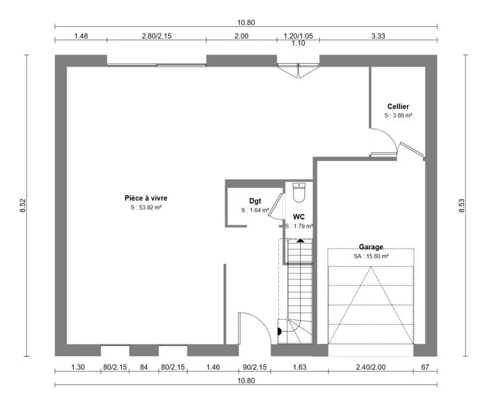 Plan - Maison à Construire avec Jardin à Tourmignies