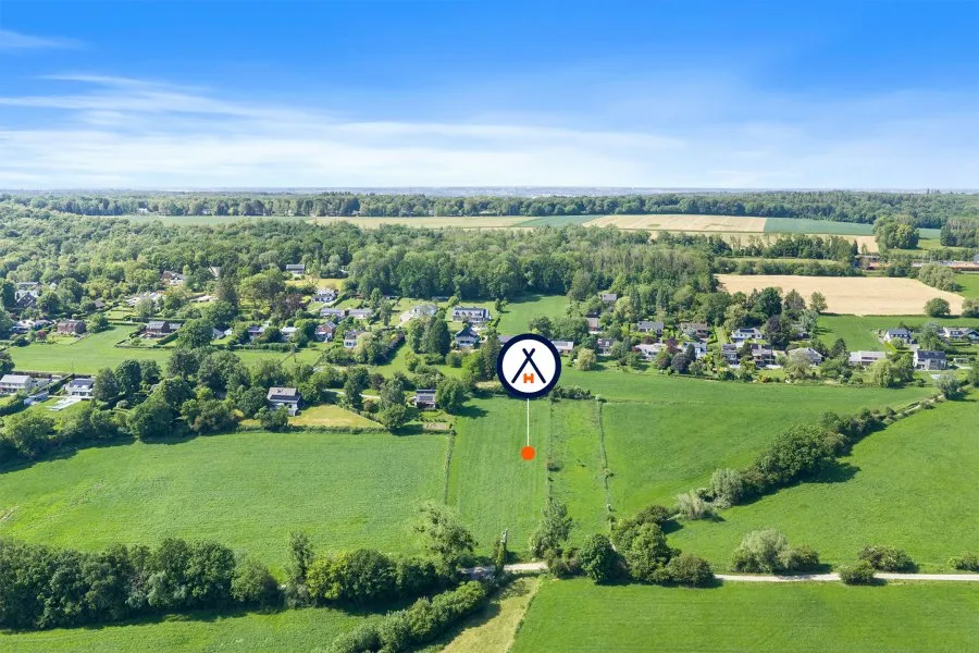 Vue aérienne - Terrain à Bâtir à Neupré