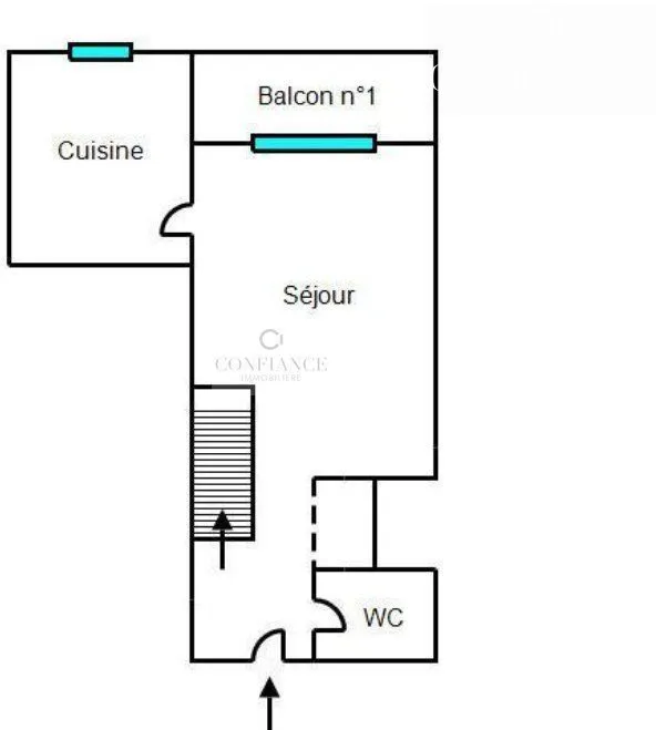 Planimetria - Chalet-Style Flat with Terraces in Auron