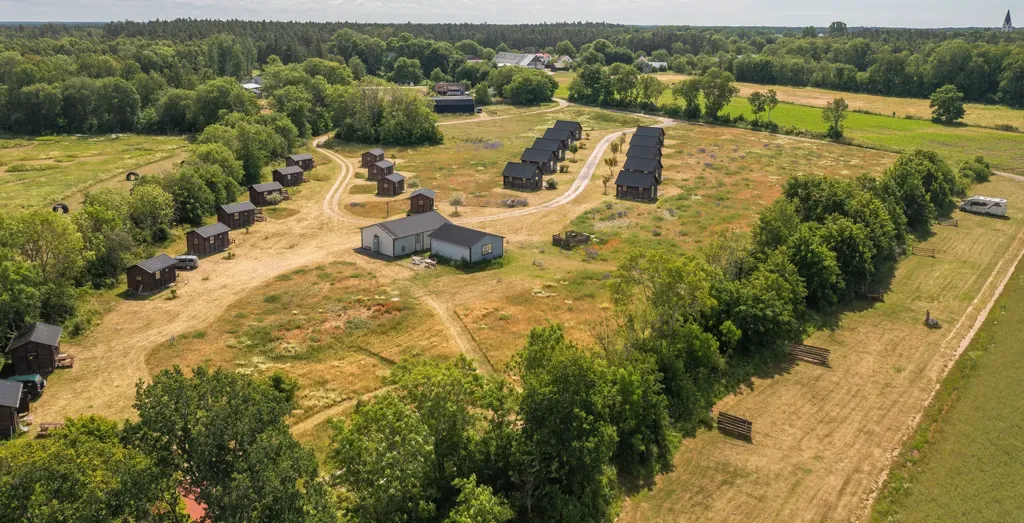 Vue aérienne - Activity Park with Stuga and Restaurant in Gotland