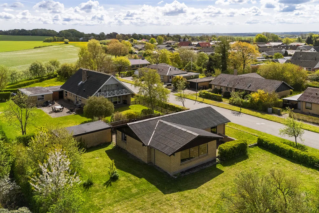 Vue aérienne - Villa with Garden in Mejlby