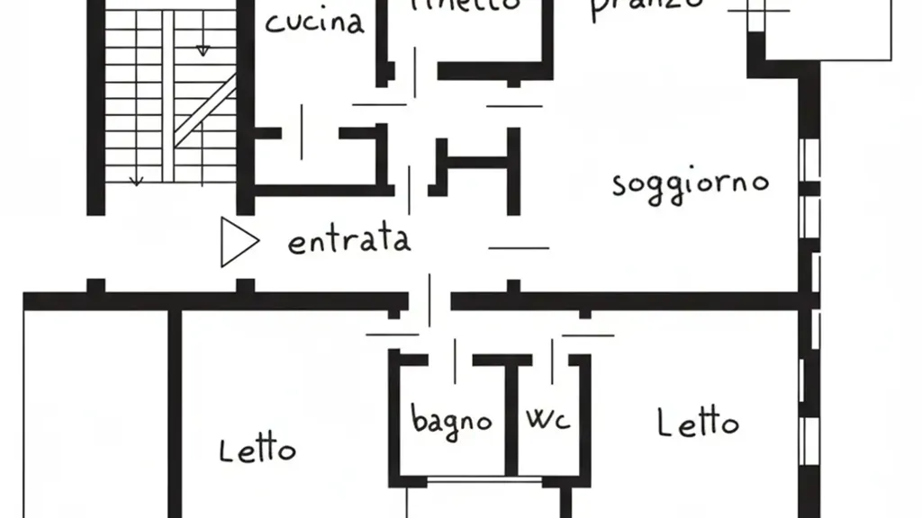 Planimetria - Quadruplex with Terraces in Adria