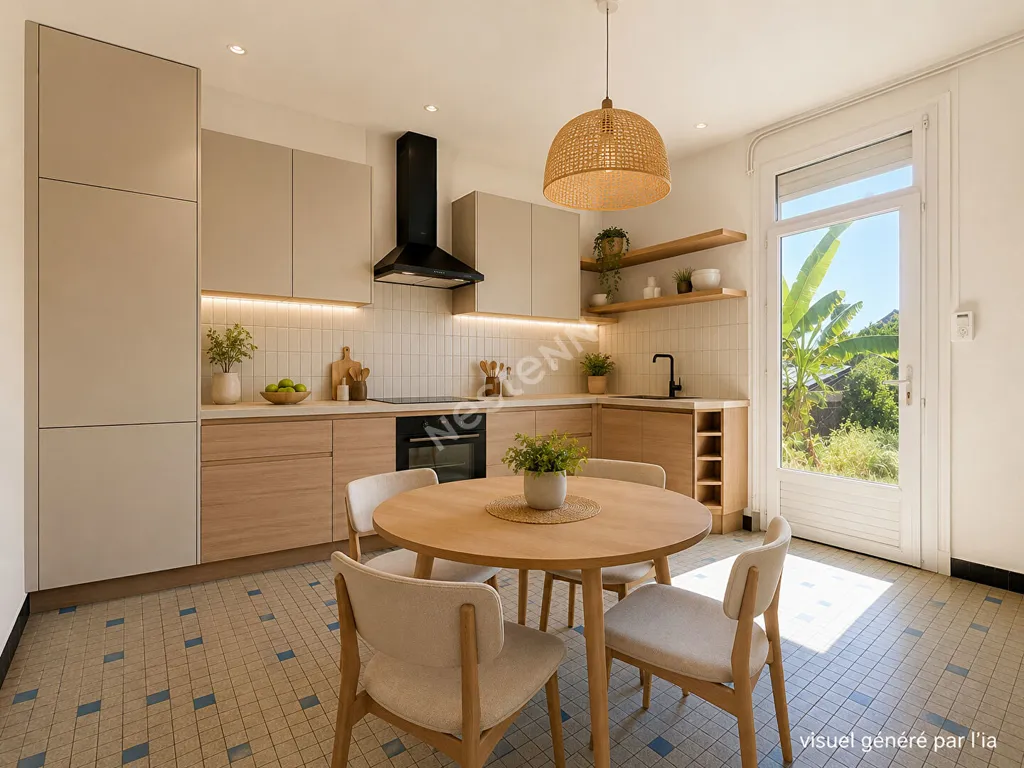 Kitchen - 1930s House with Garden in Nantes