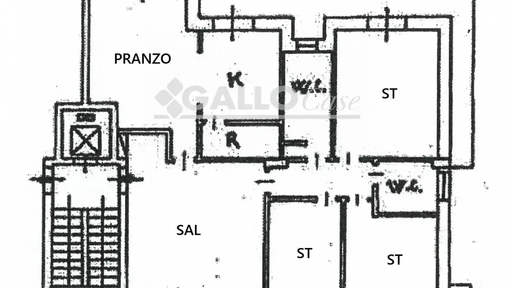 Planimetria - Bright Apartment with Balconies in Cosenza