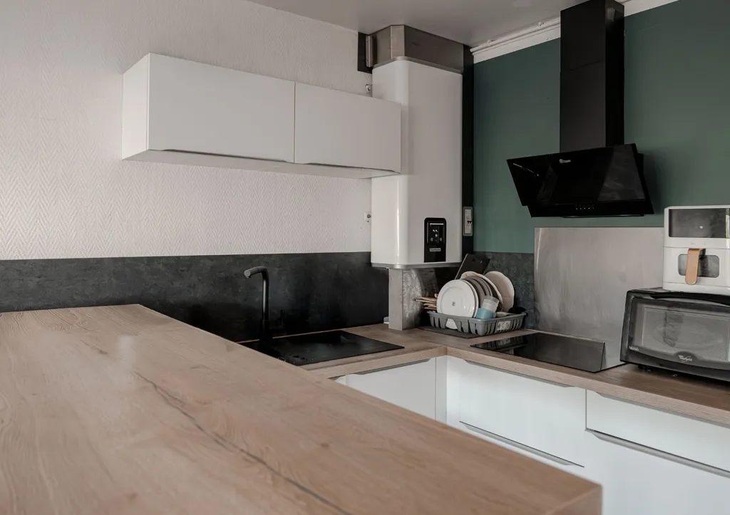 Cuisine - Appartement Lumineux avec Parking à Guéret
