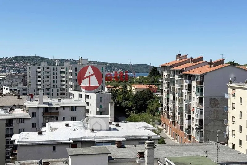 Terrace - Bi-Level Attic Apartment with Sea View in Trieste