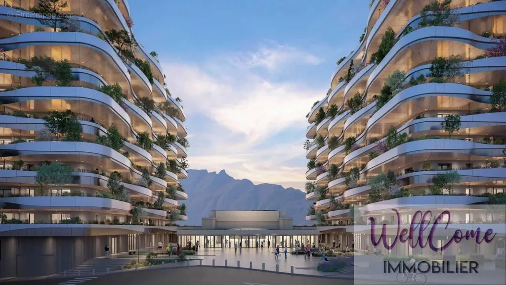 Extérieur - Appartement T4 avec Balcon Végétalisé à Aix-Les-Bains