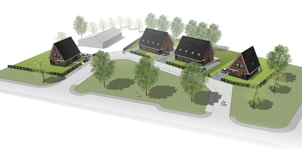 Modern Two-Under-A-Row House in Marum