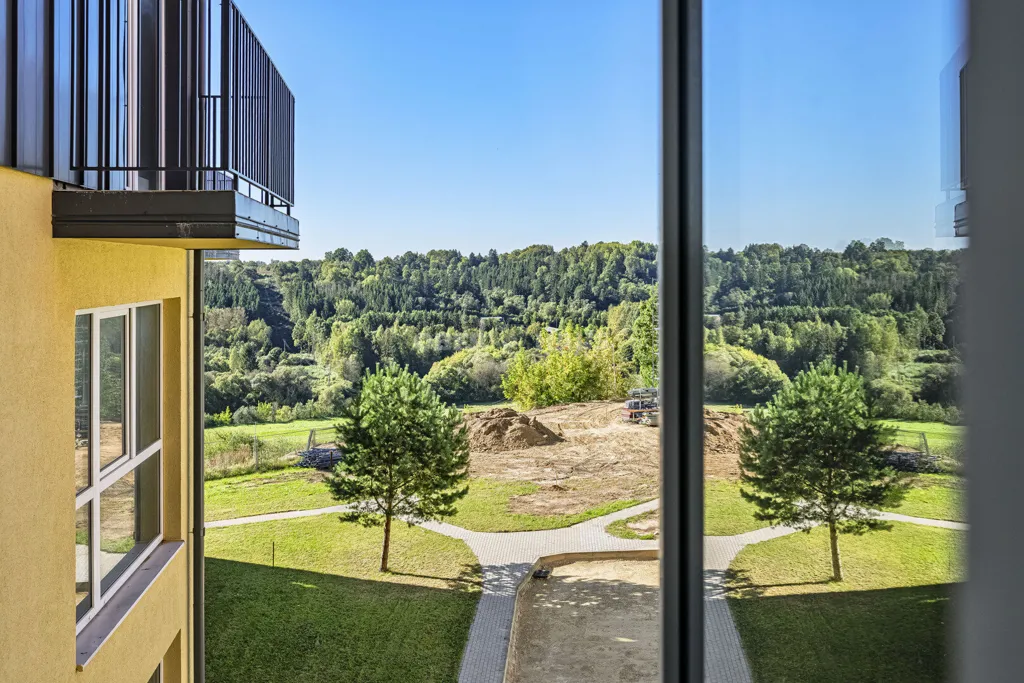 Balcon - Duplex Apartment with River View in Ariogala